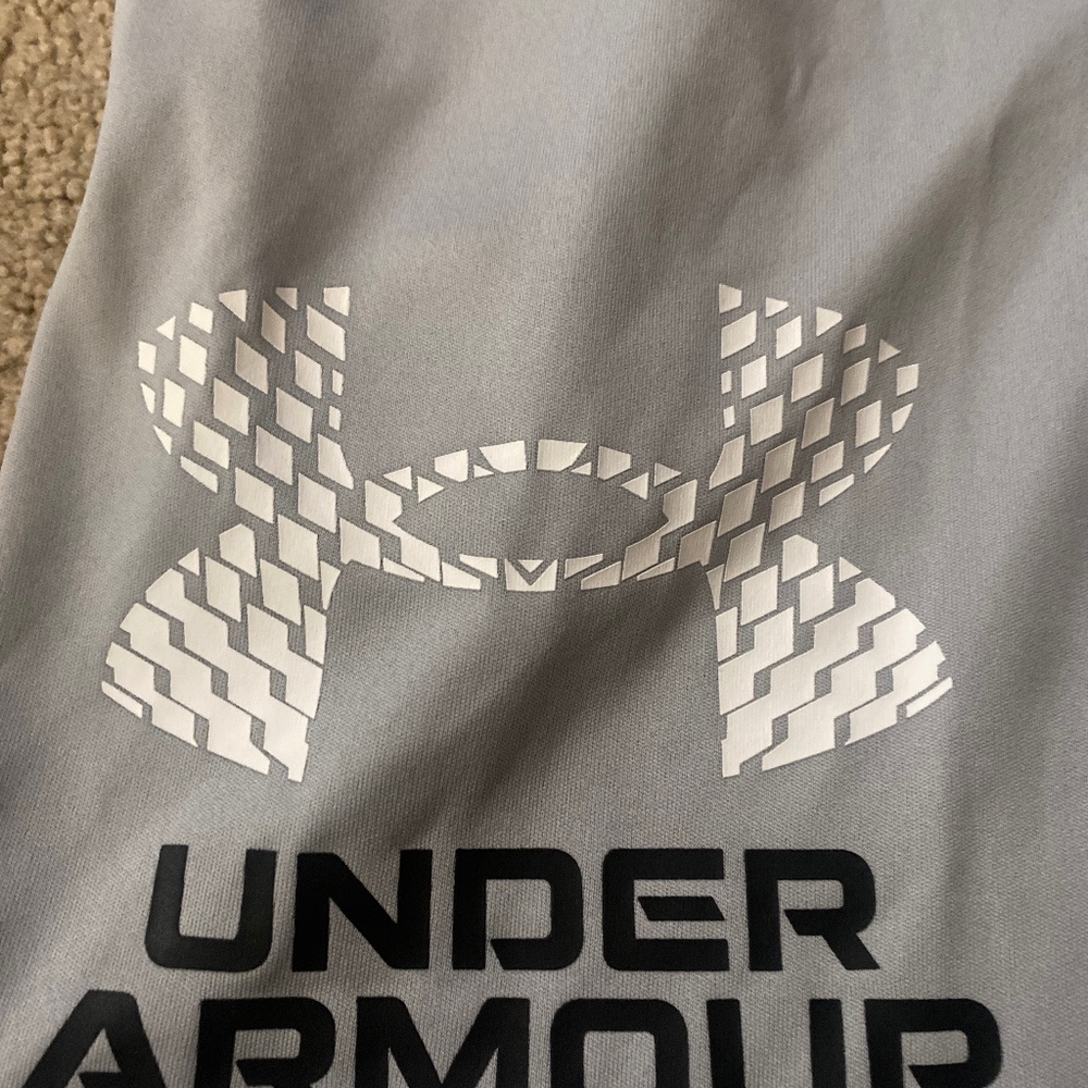 Boys light grey athletic shorts